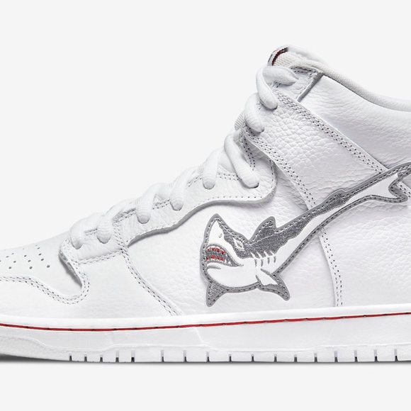 Nike SB Dunk High ISO Orange Label Oski Great White Shark DC8908 105 - Picture 2 of 11